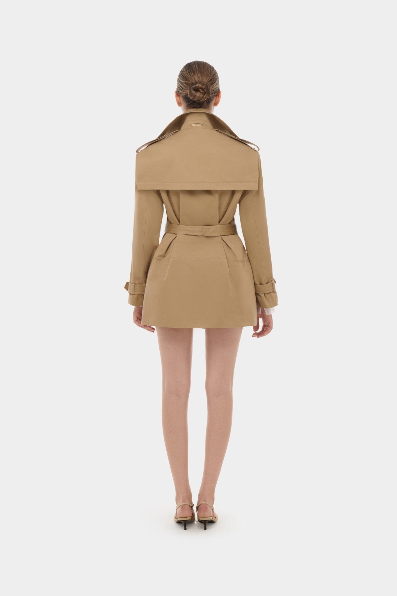 Camel Trench Dress