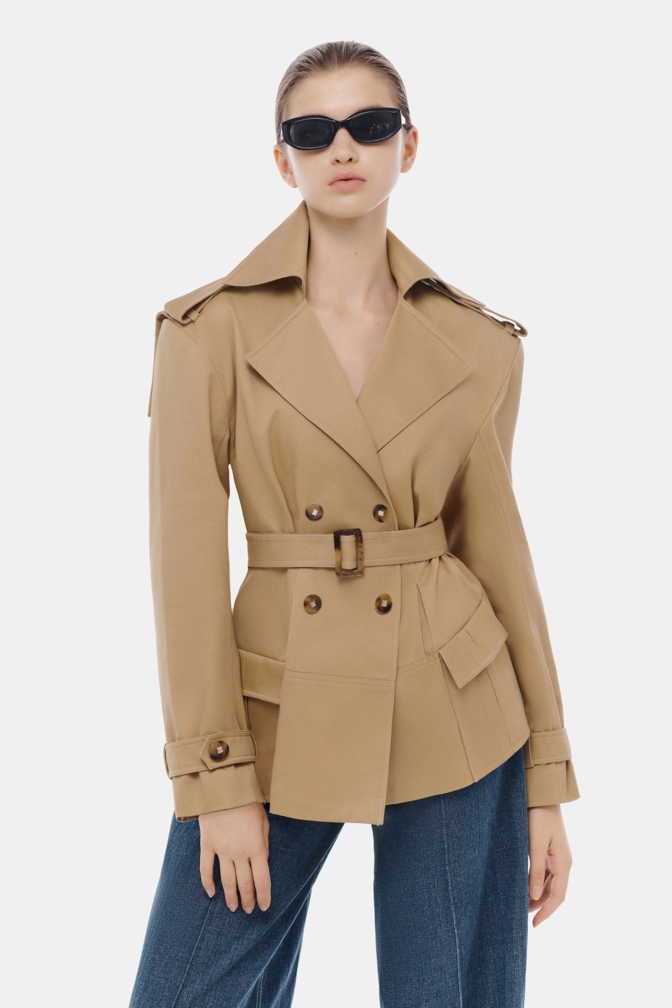 Camel Trench Jacket