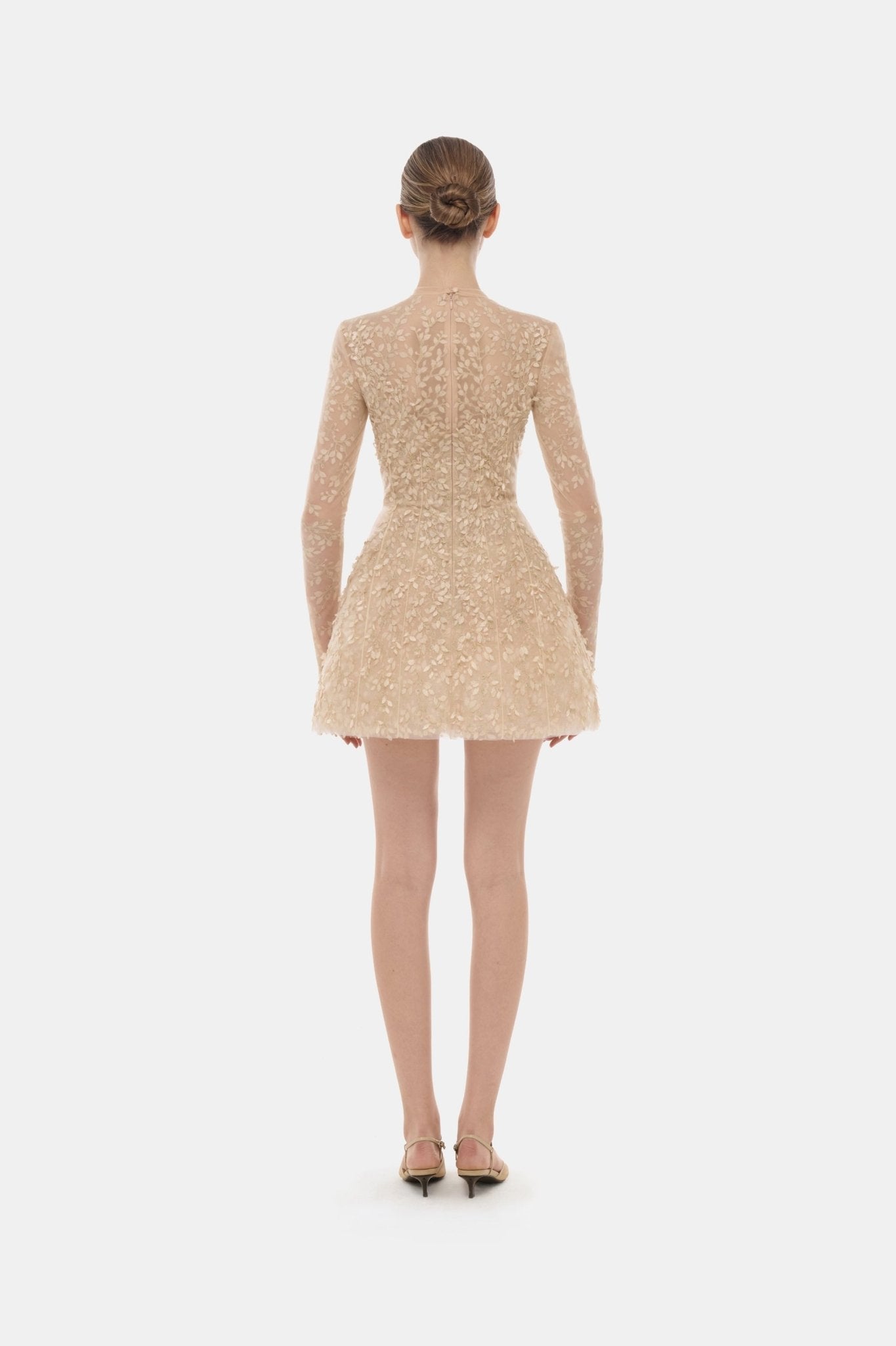 Pastel Mockneck Long Sleeve Mini Dress